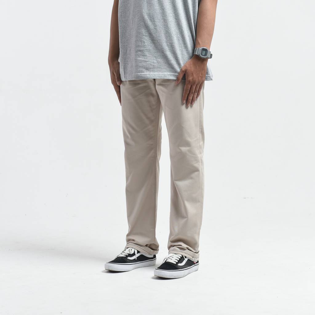 Wisdom Project - Cealana Chino Pants Straight Reguler Fit Non Stretch American twill - Chino Walker - Chino Casual Work Pants