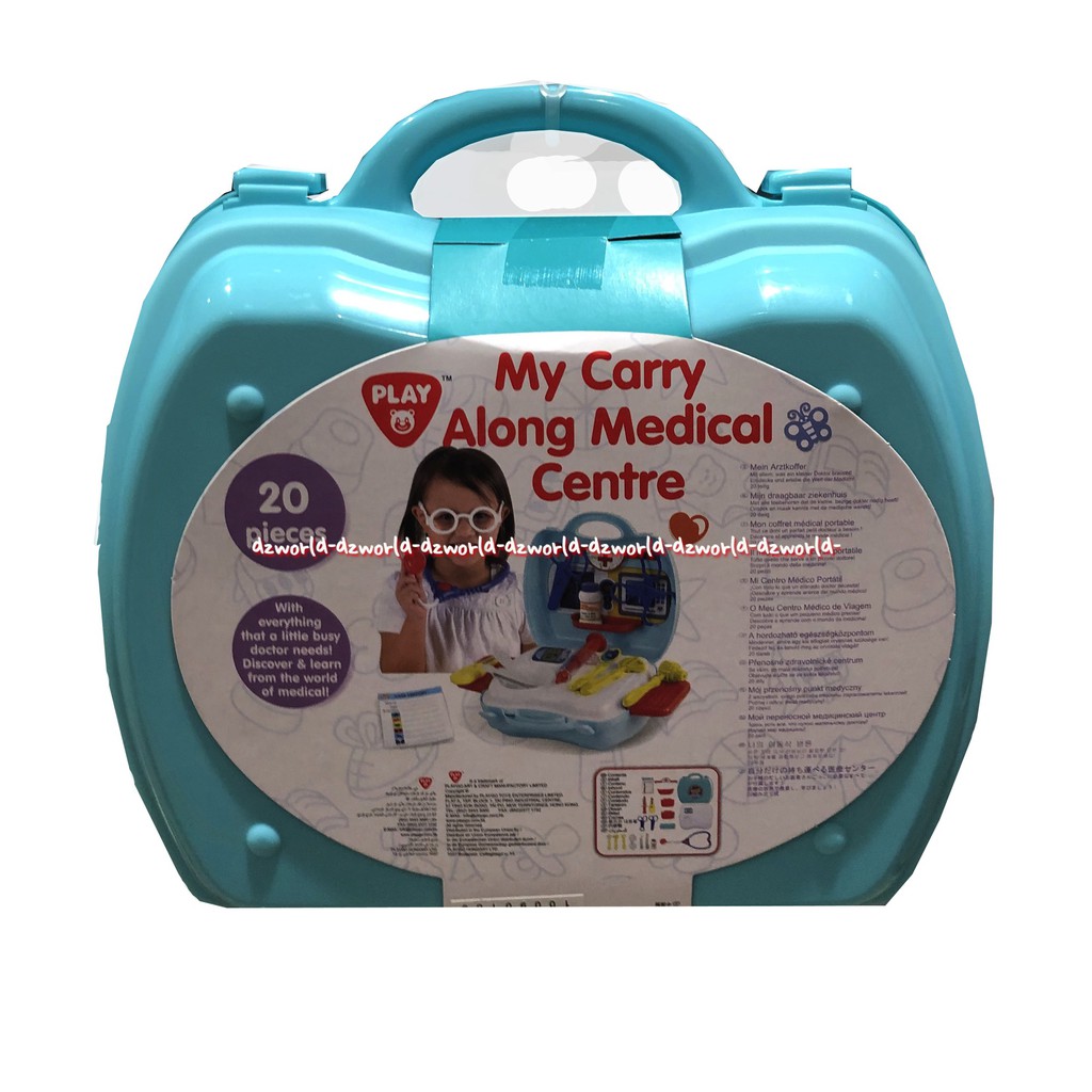 Play Go My Carry Along Medical Centre Portable Tas Mainan Anak Dokteran 20pcs