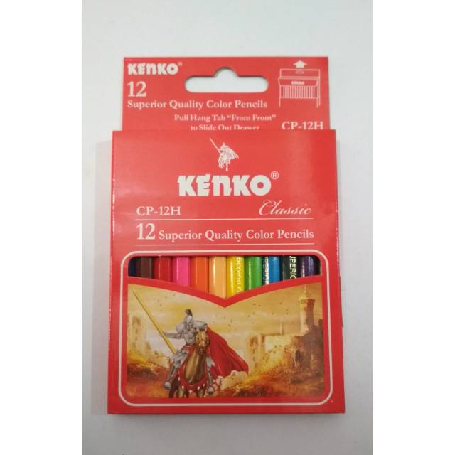 

Pensil warna kenko 12 warna pendek