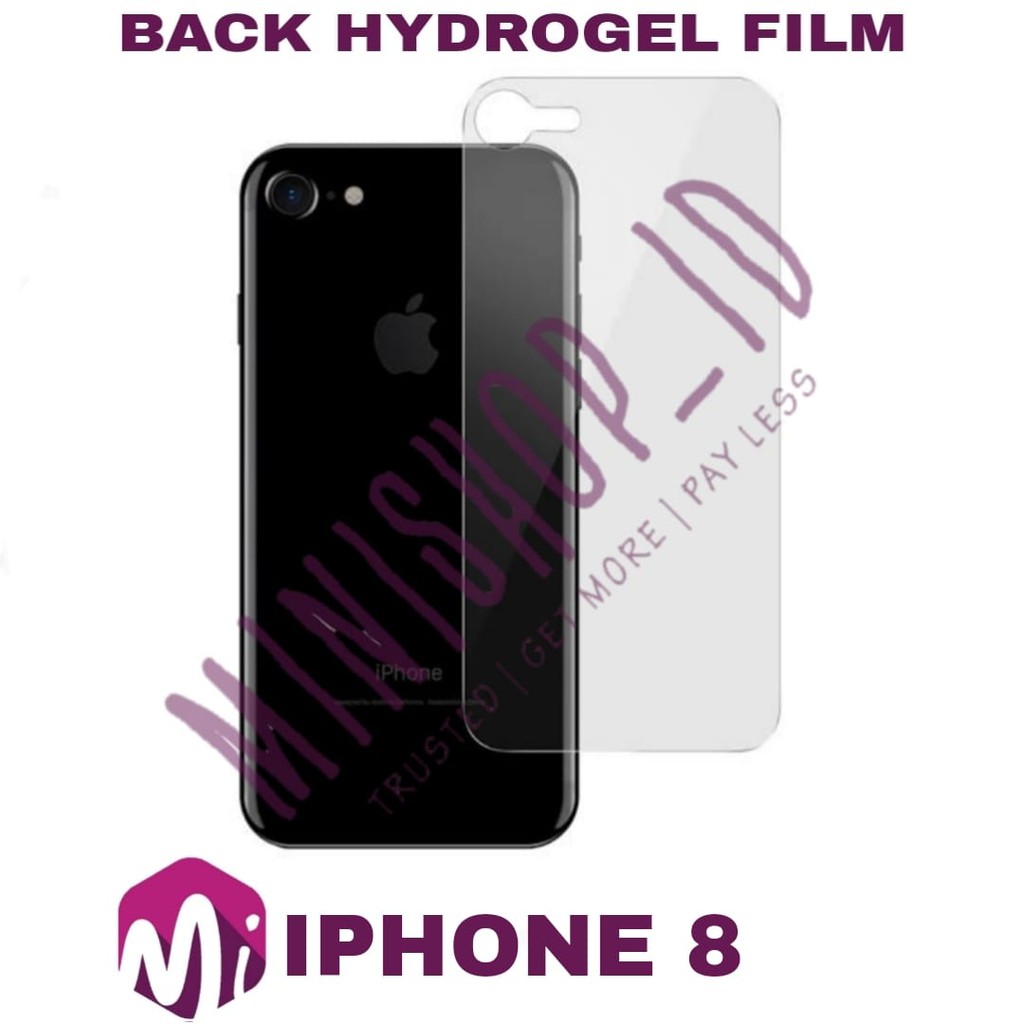 IPHONE 8 BACKSCREEN HYDROGEL PROTECTOR CLEAR / ANTI GORES BELAKANG HP BACKSCREEN GEL