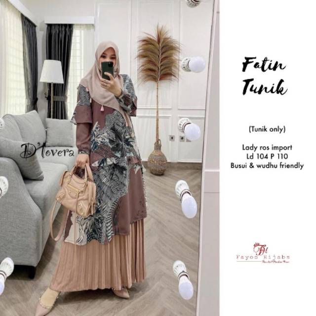 ATASAN TUNIK BAHAN LADYROSE IMPORT | BUSUI FRIENDLY | TUNIC ONLY | ORIGINAL BY D'LOVERA