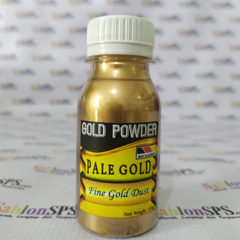 PALE GOLD BUBUK EMAS KEMERAHAN BASIS SOLVENT MINYAK 100GR