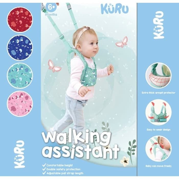 Alat Bantu Belajar Jalan / Belajar Jalan Bayi / Kuru Walking Assistant alat bantu jalan kuru baby dengan isian yang membuat bayi aman saat belajar berjalan