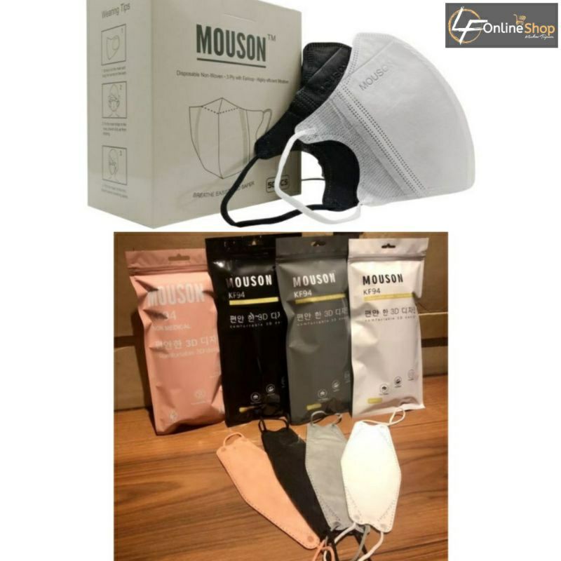 |KENDARI| Masker Duckbill/KF94 Mouson Isi 10/50pcs