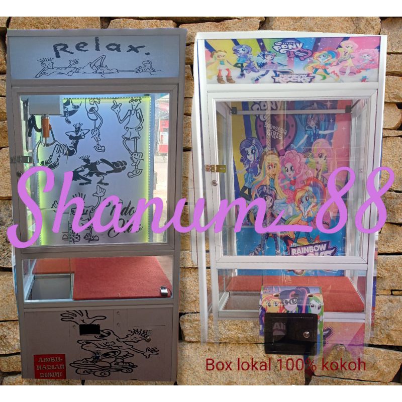 Mesin capit boneka box lokal