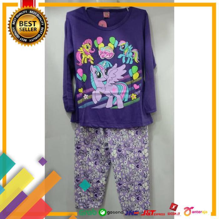 NEW.. VALEE KIDS PIYAMA LITTLE PONY ANAK PEREMPUAN USIA 6-8TAHUN ..TERMURAH