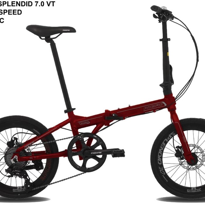 SEPEDA LIPAT/FOLDING BIKE PACIFIK SPLENDID 1.0 7 SPEED 16"
