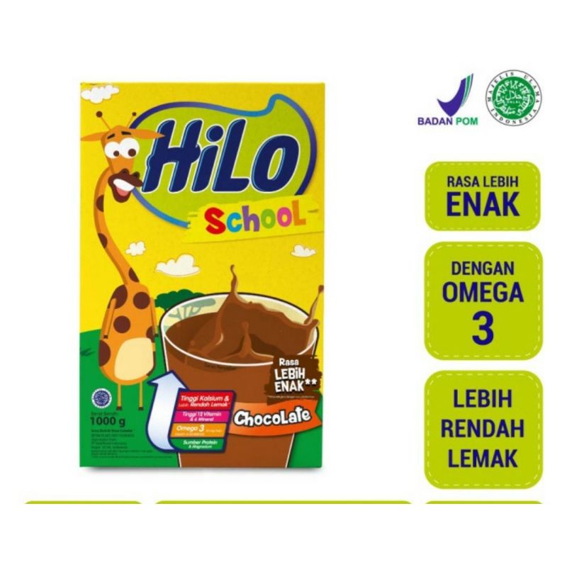 

HiLo School susu renceng 10pcs@30gr cokelat ( Kemasan Baru)