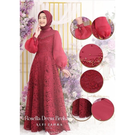 gamis brokat terbaru