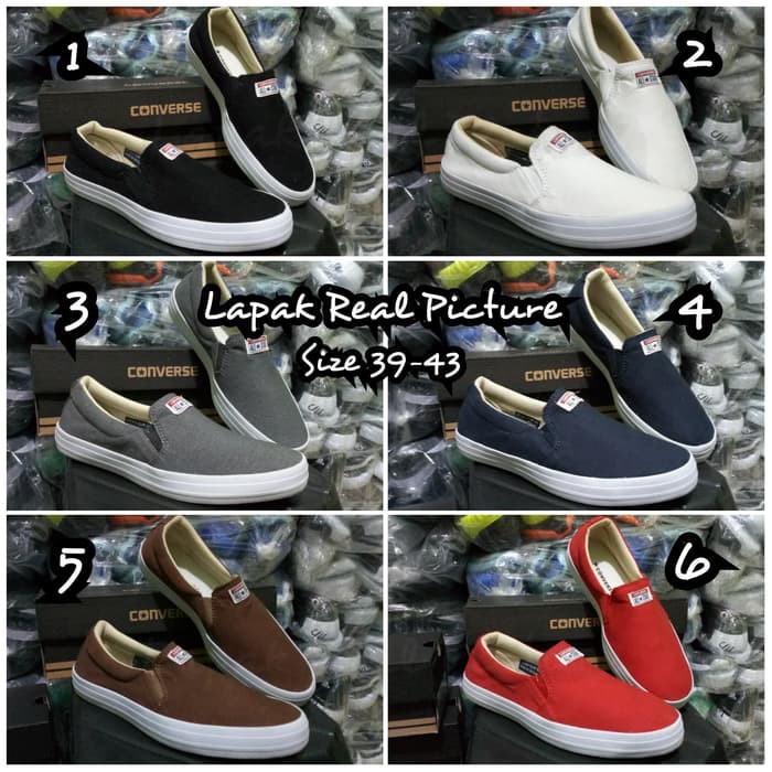 terbaru Sepatu Converse Slipon Slop Pria Wanita