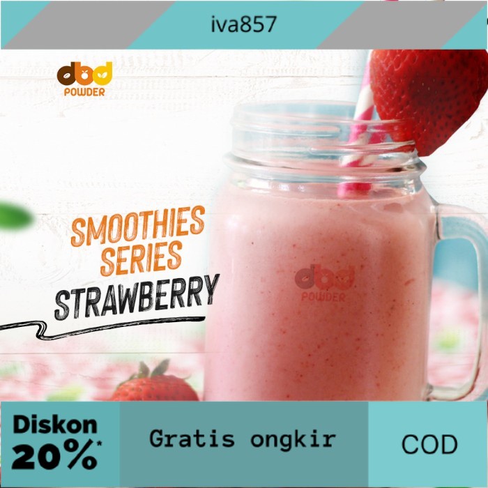 

PROMO Bubuk Minuman Smoothies Strawberry - Powder Strawberry Smoothies GRATIS ONGKIR
