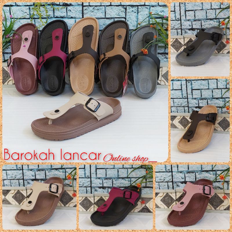 SANDAL KARET WANITA NEW ERA LB 11005 / LB 9029 SIZE 37-41 100%ORIGINAL RINGAN LENTUR