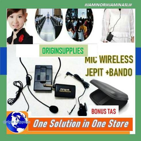 Mic Wireless Imam Jepit Clip On Di Baju / Mic Wireless Bando