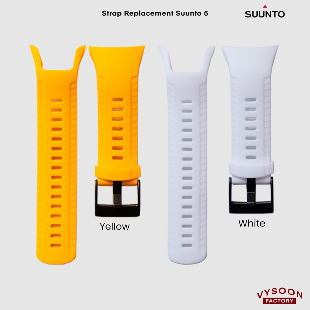 Strap Jam Tangan Suunto 5 / Spartan Trainer Wrist HR Karet Rubber Silicone