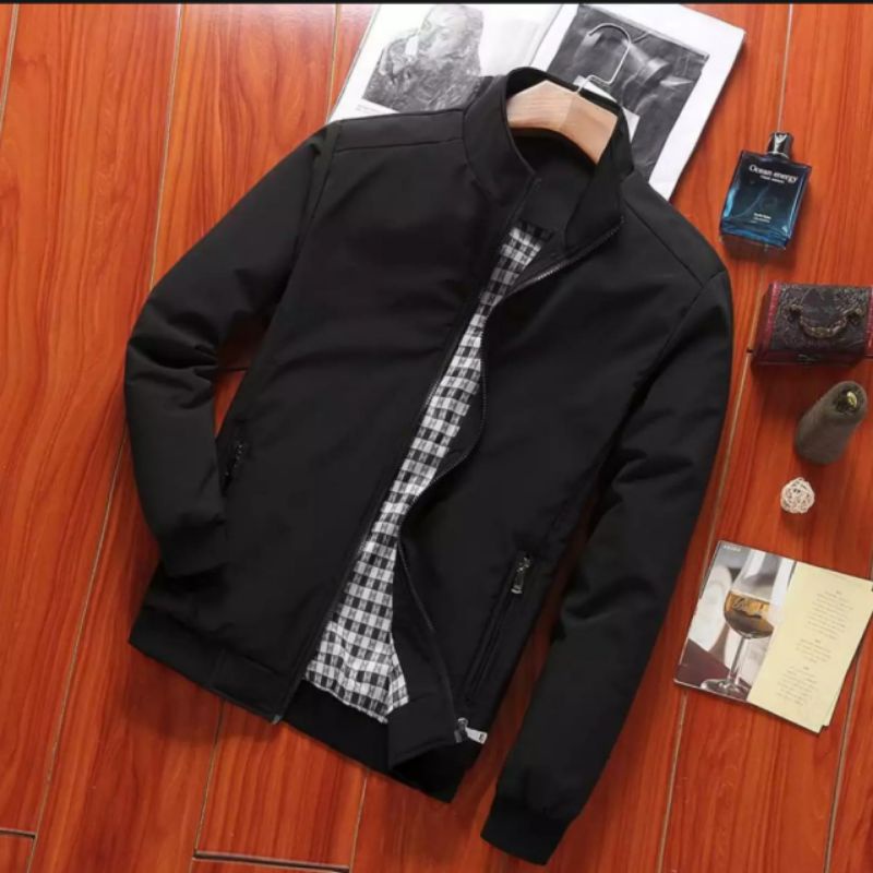 Jaket Harrington pria / jaket formal / jaket pria polos