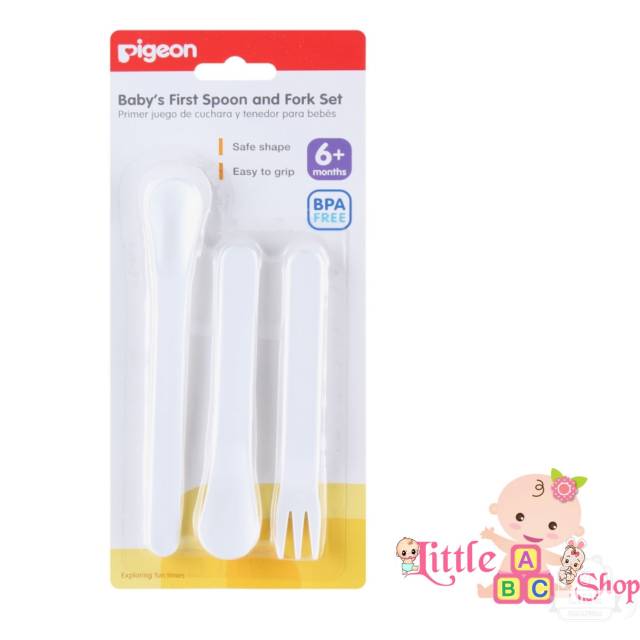 Pigeon Spoon &amp; Fork Set  / sendok makan bayi