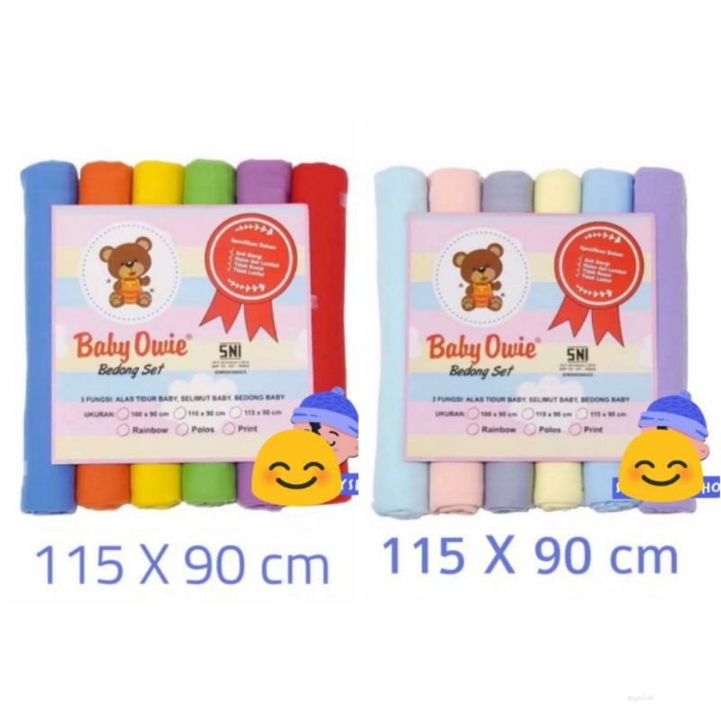 Bedong Jumbo 115x90cm / bedong rainbow baby owie jumbo 115x90cm