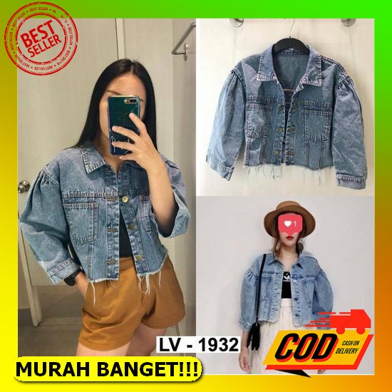 Jaket Jeans Over Size/Jaket Jumbo/Jaket Big Size Ld:150Cm Pb:60Cm Fwr - Fringe Jaket Jeans Stdr 1932
