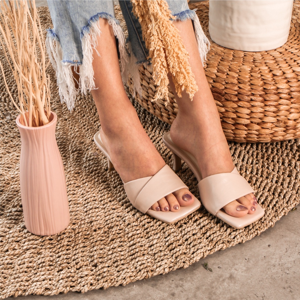 FOI Lexi Nude Pink Sandal Heels Wanita