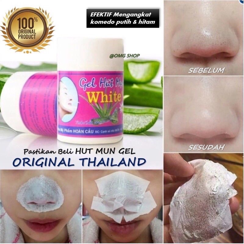 ORIGINAL 100% MASKER KOMEDO DAN JERAWAT- HUT MUN GEL THAILAND ORI