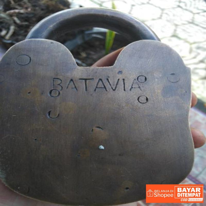 Brass padlock / Gembok / Kunci pintu rumah kuningan - Batavia Termurah