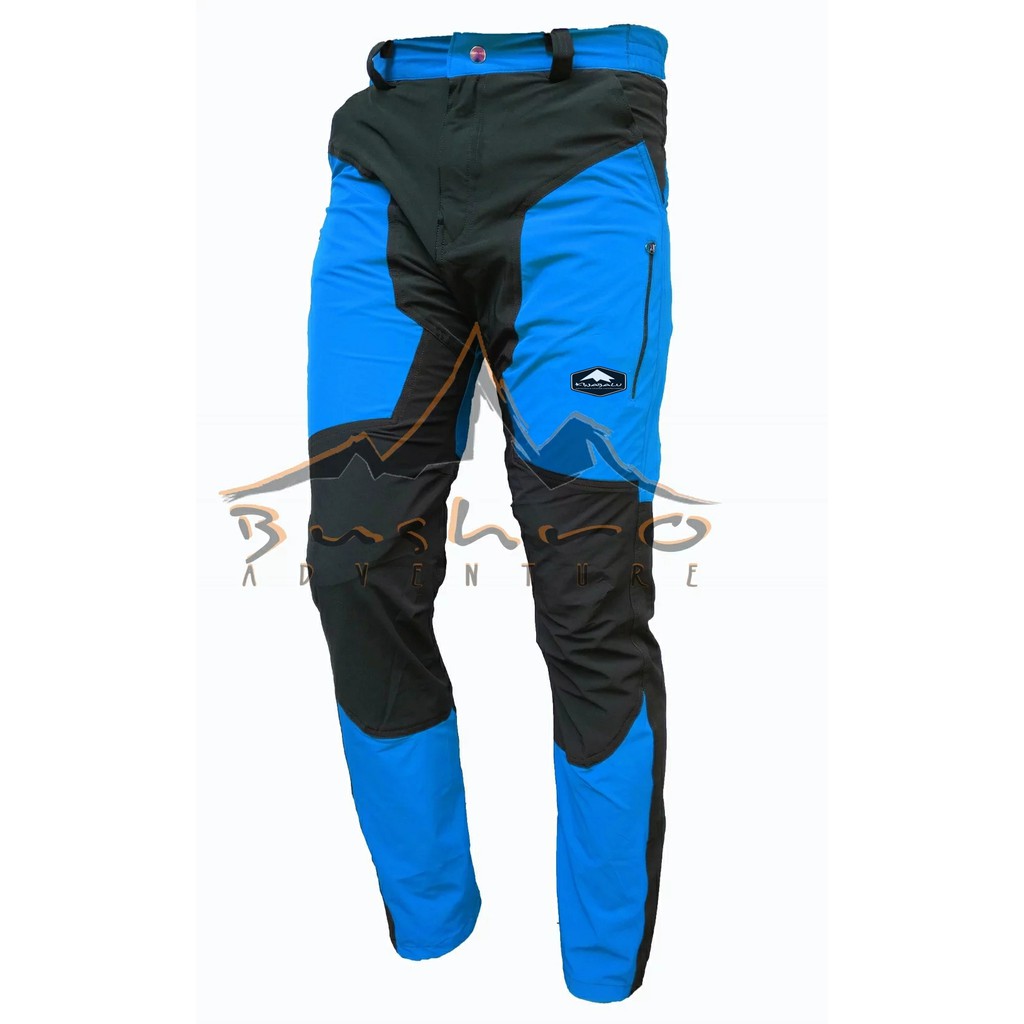 Celana outdoor Panjang atau celana hiking kinabalu Quickdry-Stretch Biru