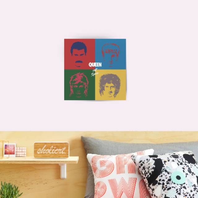 POSTER QUEEN HIASAN DINDING POSTER KAYU WALLPAPER BAND MUSIC QUEEN Q08
