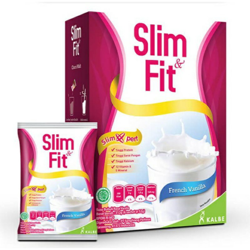 

Slim&Fit Milk Meal Replacement French Vanilla 6 x 54 gr - Susu Slim Fit