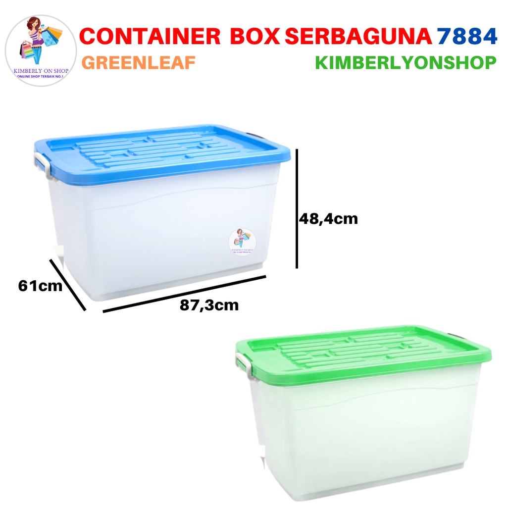 Container Box Tempat Penyimpan 160 Liter 7884 Sierra Green Leaf