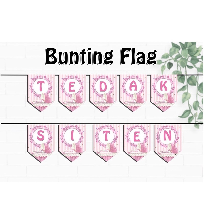 BUNTING FLAG TEDAK SITEN | BANNER TEDAK SITEN | DEKORASI TEDAK SITEN