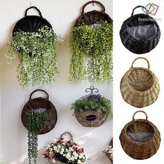 Keranjang Pot Bunga Dan Tanaman Model Gantung Bahan Rotan Keranjang Pot Bunga Dan Tanaman Model Gantung Bahan Rotan
