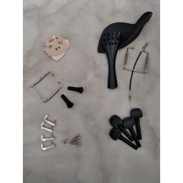 Sparepart Biola //Puteran Biola//Stemer Biola//Janggutan Biola//Shoulder rest Biola.