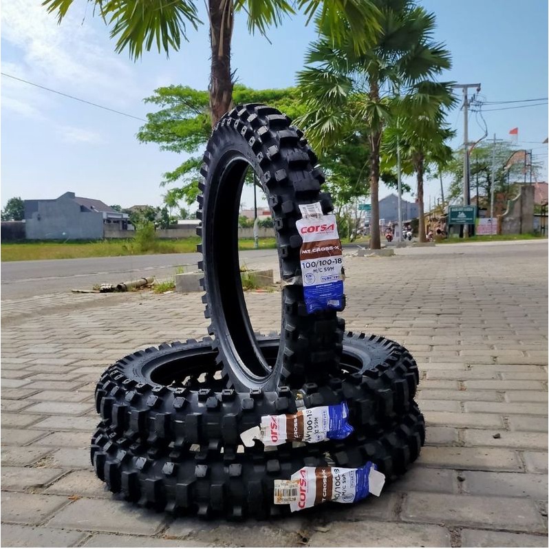 BAN LUAR CORSA MT CROSS X 100/100-18 KLX CRF YZ