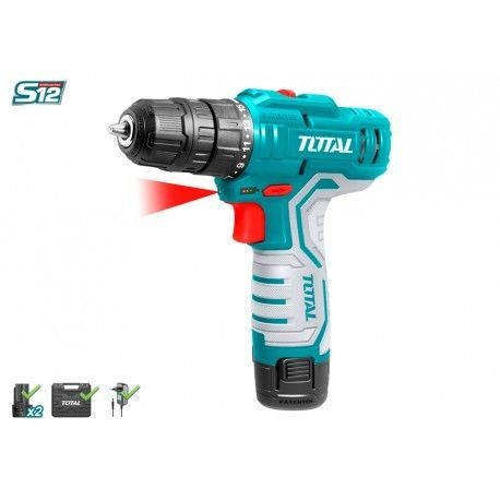 mesin bor baterai cordless drill driver 12V TOTAL