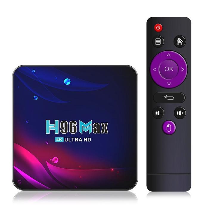 H96 Max V11 Tv Box Android 11.0, Rk3318 Bluetooth Kompatibel Dengan 5Zqo_96Lgq