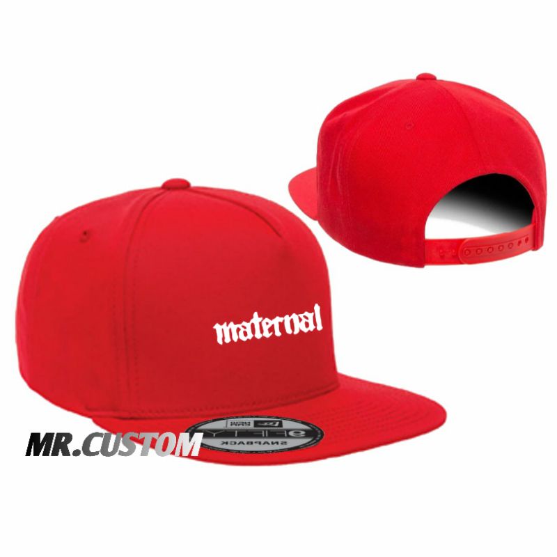 Topi Snapback Maternal - Topi Snapback Premium Lokal Brand MATERNAL LOGO