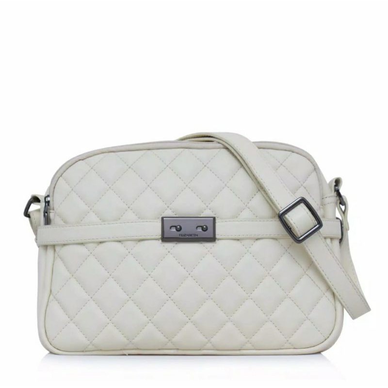 Elizabeth Bag Vicuska Sling Bag White