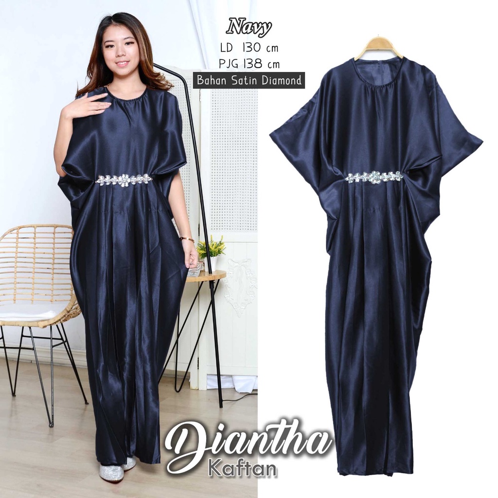 Arnis Kaftan Diantha Bahan Satin Diamond Premium Gaun Pesta Fashion Dress / COD