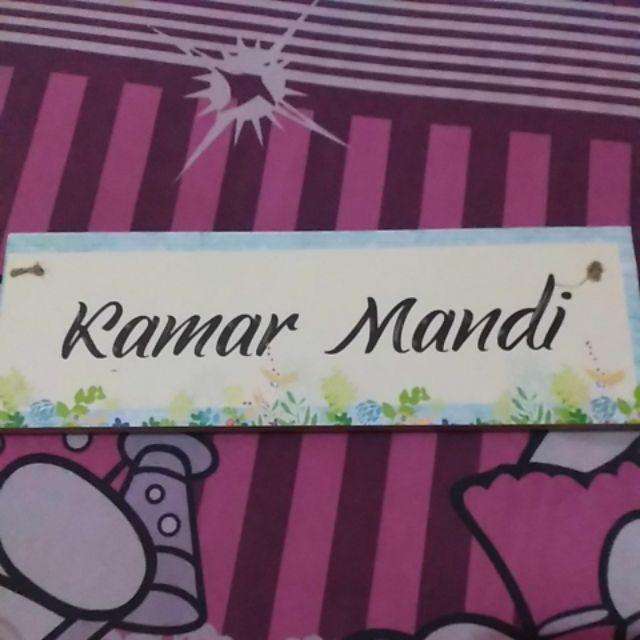 Hiasan Dinding Gantungan Pintu Bahan Mdf 10x30 / Walldecor Poster Kayu Dekorasi Rumah Quotes Unik