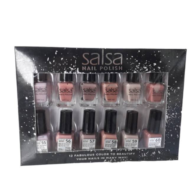 [9 warna] Salsa Nail Polish Nude/ Kutex kuku warna/ kutek/ pacar berkualitas BP-POM