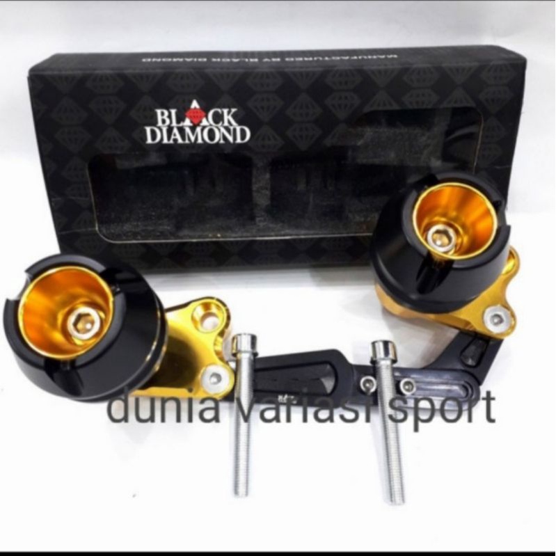 Jalu Knalpot/Slider knalpot /pelindung knalpot Nmax old Aerox 155 Lexi PCX 150/160 Black Diamond