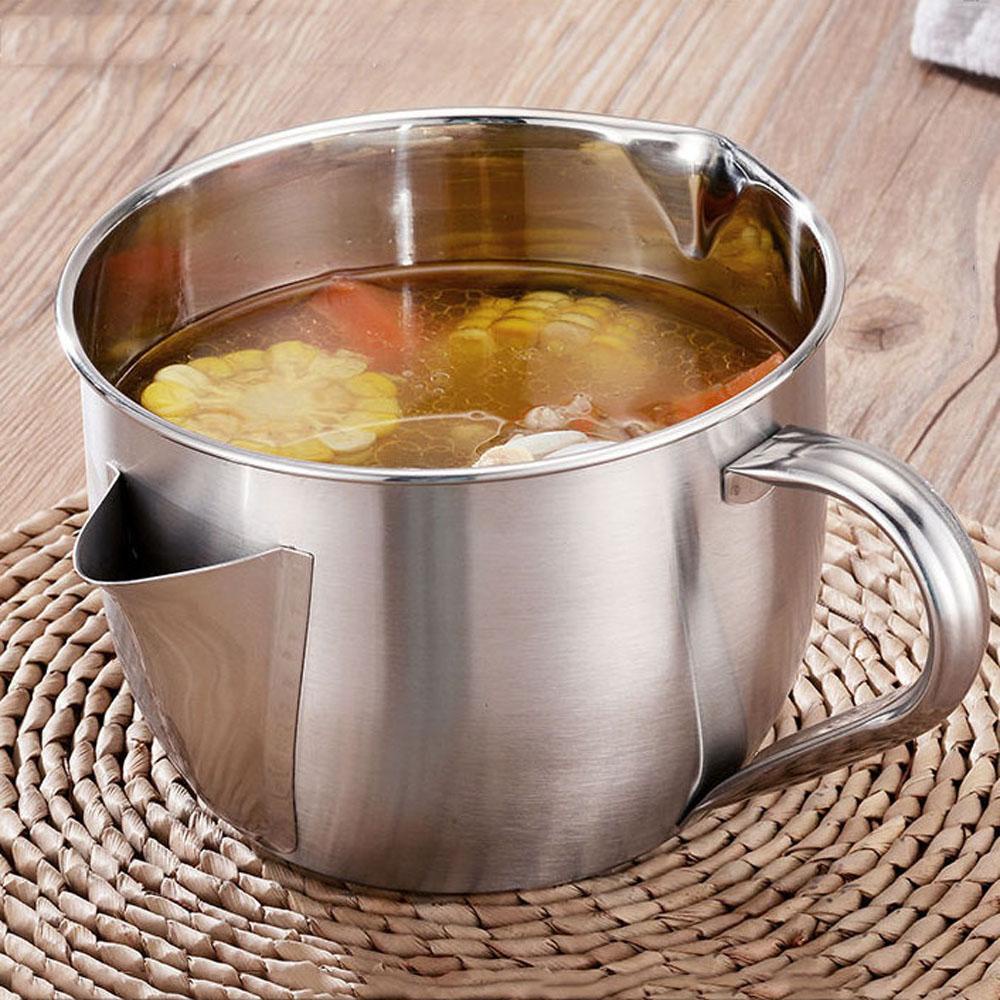 [Elegan] Mangkok Sup Dapur Tahan Lama Alat Masak Untuk Menurunkan Berat Badan Pemisah Minyak Lemak Penyaring Minyak Sehat