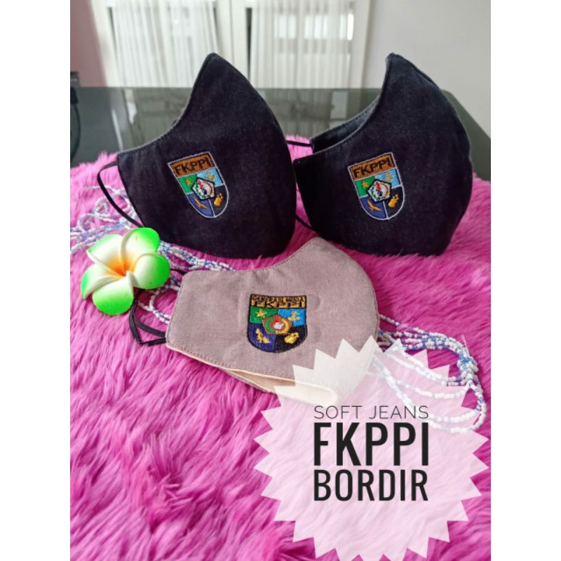 Masker bordir 1 logo TNI polri bank Jatim fkppi BKD Pemda KPKNL dishub