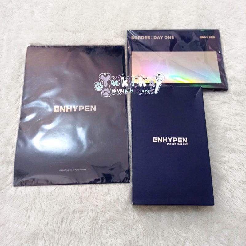 Enhypen Border Day One BDO Merch L-holder Set - Mini Photo Frame - Postcard Set