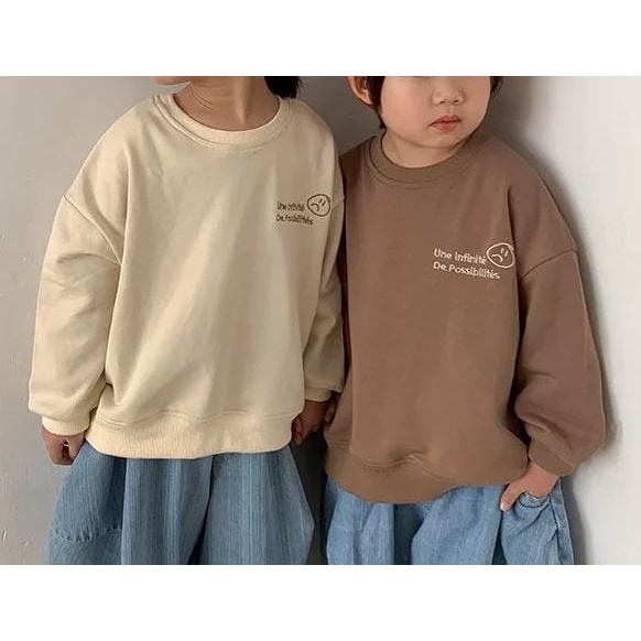 UNE INFINITE SWEATER ANAK FLEECE UNISEX TEBAL TERBARU'