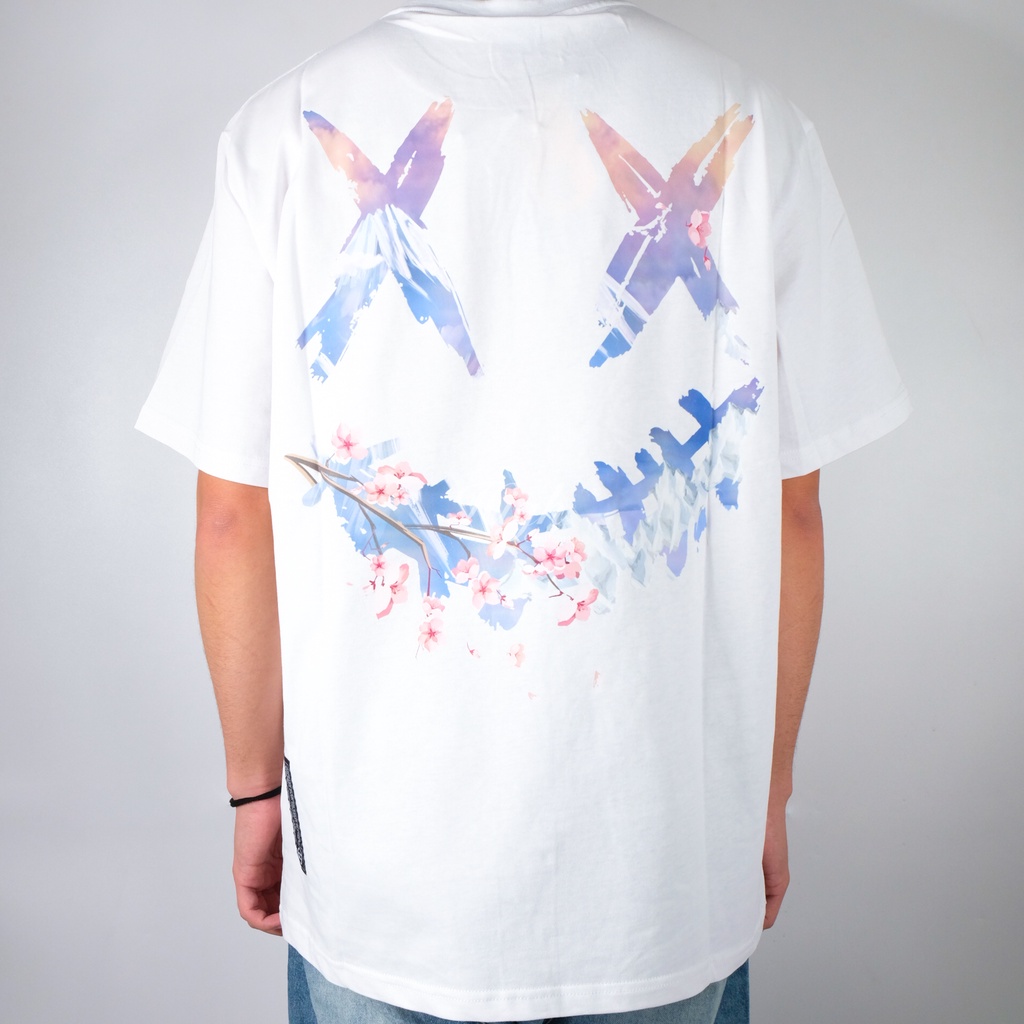 Ricky Is Clown Sakura Mt. Fuji Tearing Face Tee White 100% Original