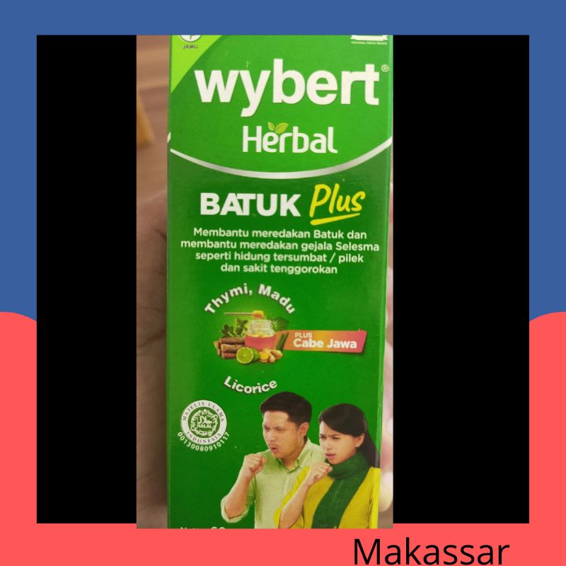 wybert sirup plus  / obat batuk flu herbal aman buat ibu hamil