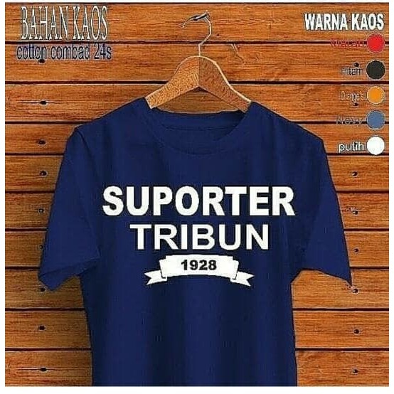 KAos Tshirt Baju Combed 30S Distro Supporter Tribun 1928 Persija