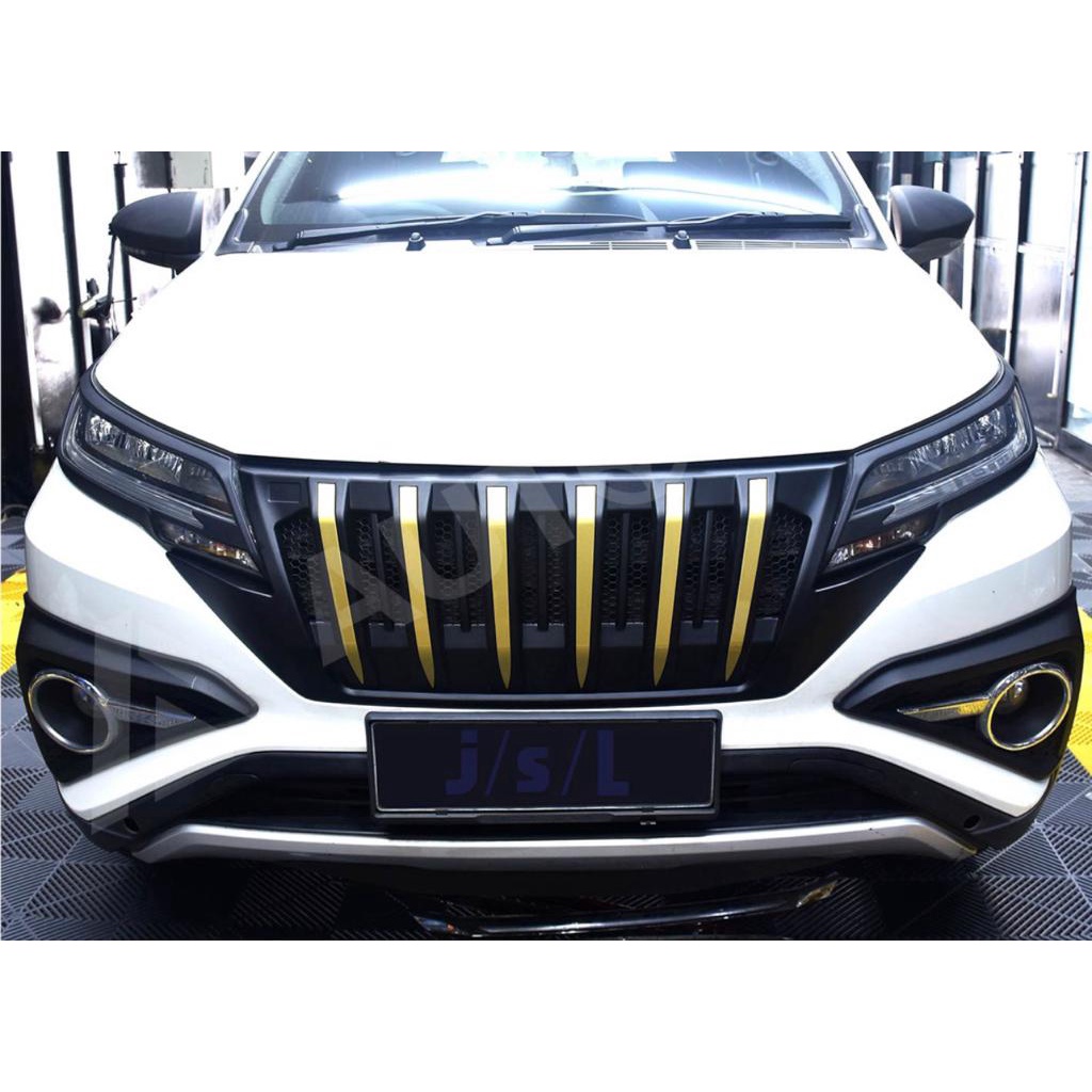 Grill Bumper Depan All New Rush Terios 2018 2020 2022 2023 UP Appolo Hitam Chrome Silver Putih Gold Kuning Biru