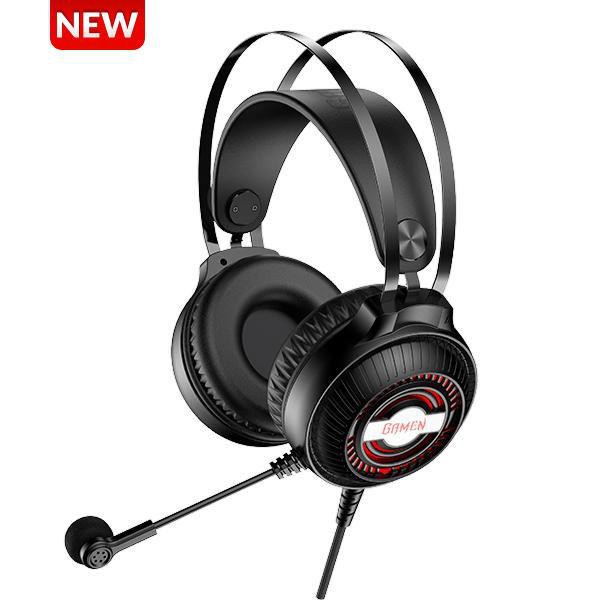 Headset Gaming GAMEN GH2100 Headphone RGB LED Light Wire Audio Jack - Garansi Resmi 1 Tahun